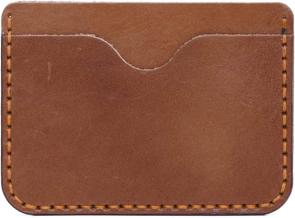 ALOZAY Mini Credit Card Holder Wallet (Brown)